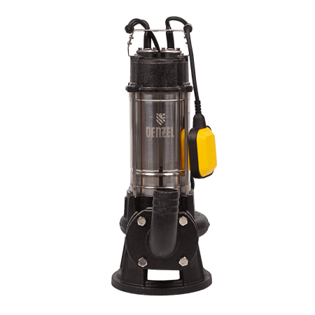 Фекальный насос DENZEL FP1800-KS, 1800 Вт, напор 17 м, 26000 л/ч, нож-измельчитель