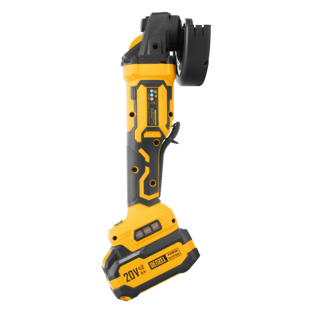 Машина шлифовальная угловая аккумуляторная бесщет. DENZEL AGH-BL-20-125, Li-Ion, 20 В