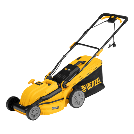Газонокосилка электрическая DENZEL GMC-1800, шир. 38см, 1800 Вт, 6 уров., травосб. 35 л