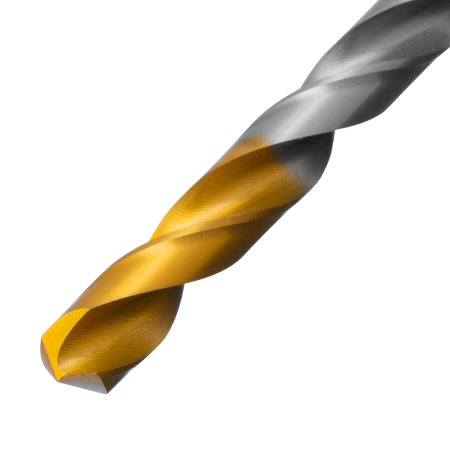 Сверло спиральное по металлу DENZEL 8,5 x 117 мм, Р6М5, Golden Tip
