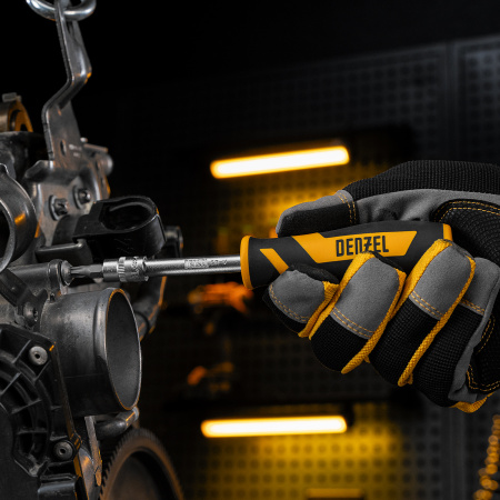 Набор инструментов DENZEL 1/2", 1/4", CrV, S2, пластиковый кейс, 82 предмета