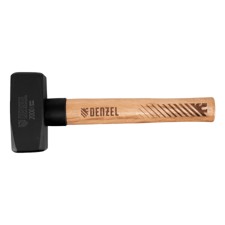 Кувалда DENZEL 2000 г, кованая головка, буковая рукоятка