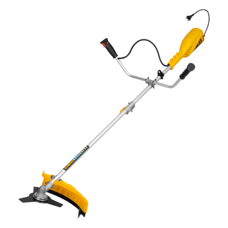 Триммер электрический DENZEL TE-1400, 1400 Вт, 420 мм, катушка + диск, разборная штанга