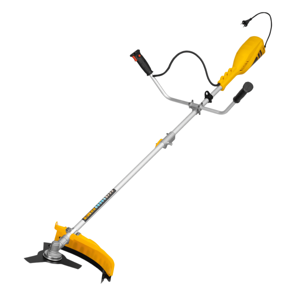 Триммер электрический DENZEL TE-1400, 1400 Вт, 420 мм, катушка + диск, разборная штанга