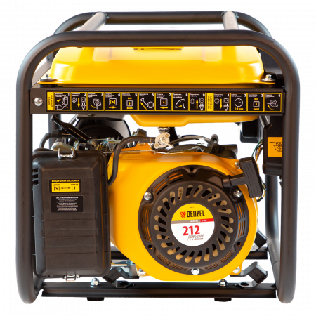 Генератор бензиновый DENZEL PS 25, 2.5 кВт, 230 В, 15 л, ручной старт