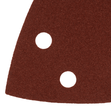 Треугольник абразивный на ворc. подложке под "липучку", перф., P 150, 150х150х100 мм, 5 шт. Denzel