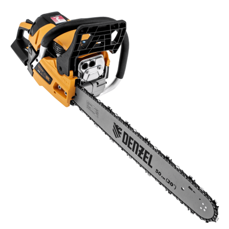 Пила цепная бензиновая DENZEL DS-5820, шина 50 см, 58 см3, 3.6 л.с, шаг 0,325, 76 звеньев