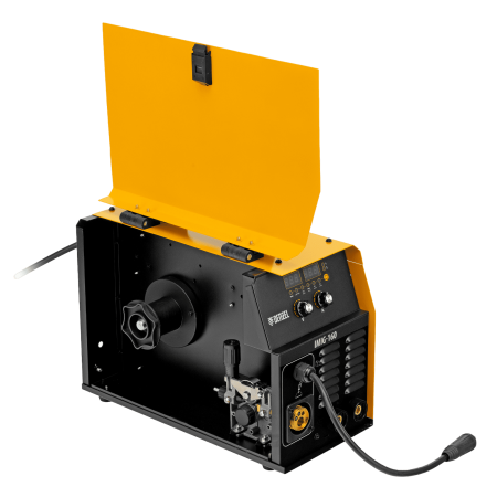 Аппарат инвертор. полуавтомат. cварки DENZEL IMIG-160 Synergy, 160 А, ПВ 60%, катушка 5 кг