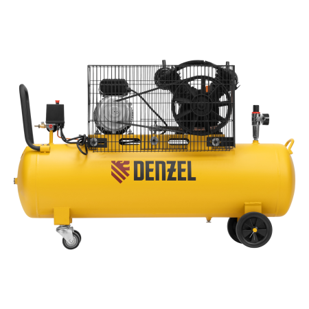 Компрессор воздушный DENZEL BCV2300/100, 2.3 кВт, ременный привод, 100 литров, 440 л/мин
