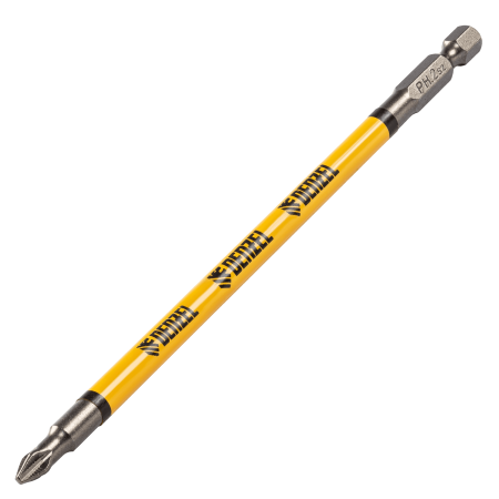Бита DENZEL PH2х150, сталь S2, цилиндр., 5шт. Е 6,3
