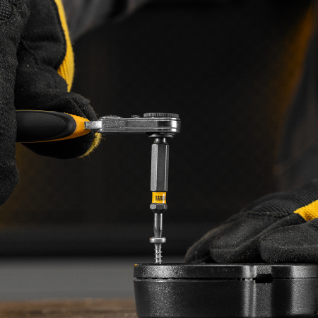 Бита DENZEL TX 10х50, сталь S2, шестигранный профиль, 10 шт. Е 6,3