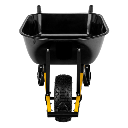 Тачка садовая DENZEL 68999, грузоподъемность 230 кг, 140 л, усиленная