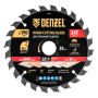 Пильный диск по дереву DENZEL с гвоздями, ф190 х 30 мм, 24 зубов