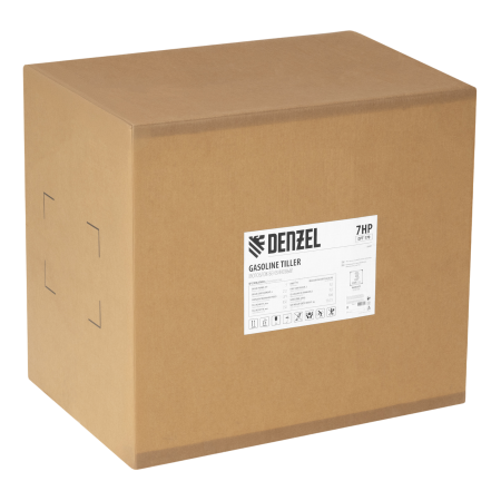 Мотоблок DENZEL DPT-170, 7 л.с., ремен.сцеп, шир 85 см, глуб 35 см,фрез 3х3,ШОМ,скор 2В/1Н,кол 8"