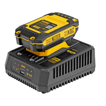 Устройство зарядное для аккумуляторов DENZEL BCH-20-4.5, Li-Ion, 20 В, 4,5 А