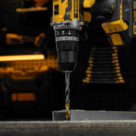 Сверло спиральное по металлу DENZEL 9 x 125 мм, Р6М5, Golden Tip, многогранная заточка