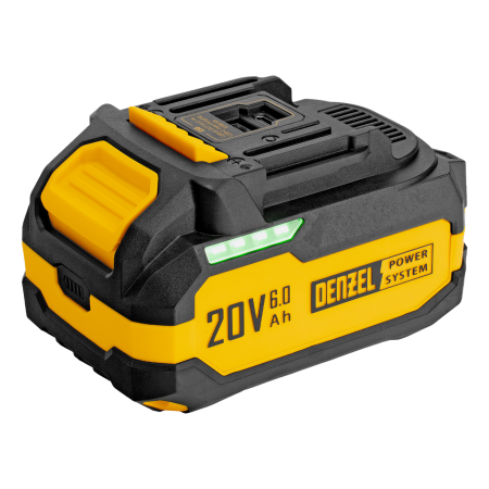 Батарея аккумуляторная DENZEL BH-20-6.0, Li-Ion, USB, 20 В, 6,0 Ач