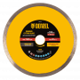 Диск алмазный сплошной DENZEL супертонкий, 200 х 25,4 мм, горячее прессование, мокрое резание