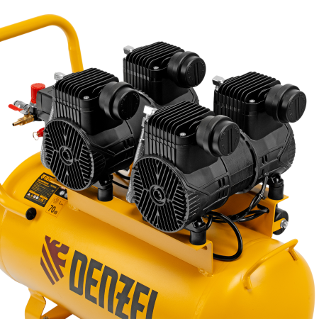 Компрессор безмасл. малошумный DENZEL DLP -3000/50, 3 кВт, 2х1,5 кВт,50 л, 2850 об/мин,500 л/мин Компрессор безмасл. малошумный DENZEL DLP -3000/50, 3 кВт, 2х1,5 кВт,50 л, 2850 об/мин,500 л/мин