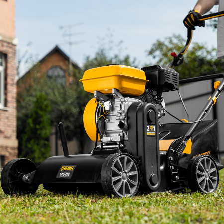 Скарификатор-аэратор DENZEL бензиновый SAG-400, 212 см3, -15/+10 мм, 40 см