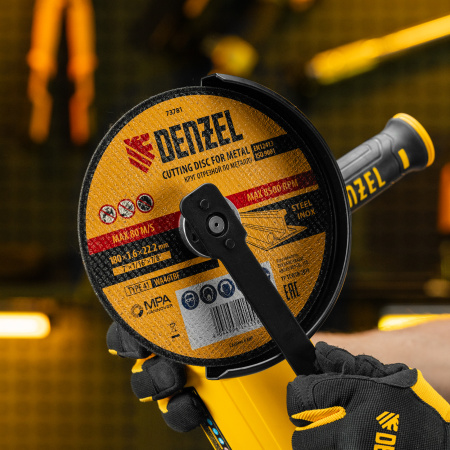 Круг отрезной по металлу DENZEL, 180 х 1,6 х 22,2 мм, WA46TBF