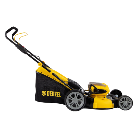 Газонокосилка аккумуляторная бесщеточная RLM450-36, Li-ion, 36 В, 4 Ач, 450 мм, травосборник 40 л Denzel