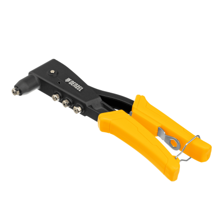 Заклепочник ручной DENZEL 255 мм, литой, усиленный, заклепки 2,4-3,2-4,0-4,8 мм