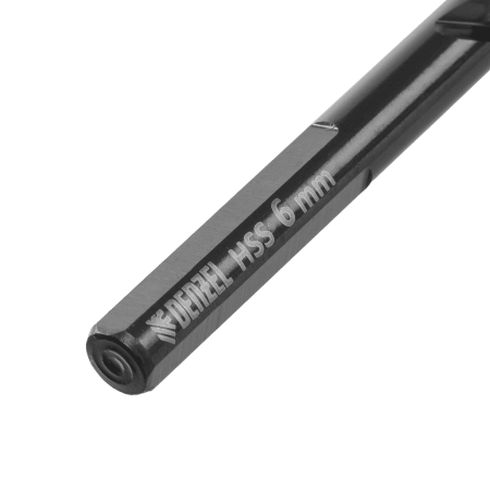 Сверло по металлу DENZEL 6 мм, HSS-Tin, Golden Tip, 10 шт.