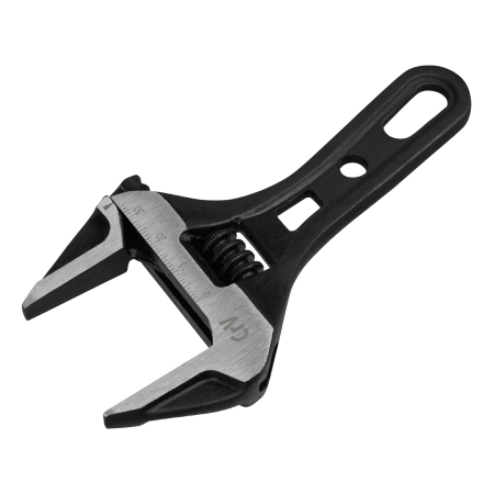 Ключ разводной DENZEL 135 мм, CrV, кованый, укороченная рукоятка