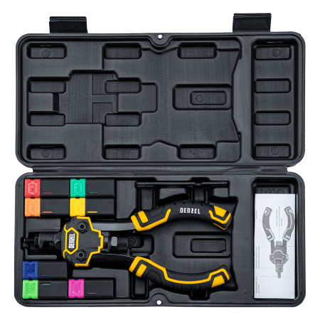 Заклепочник для резьбовых заклепок DENZEL двуручный, заклепки М3, М4, М5, М6, М8, М10, M12