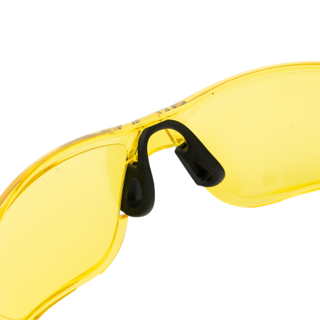 Очки защитные DENZEL открытые, поликарбонатные, желтая линза
