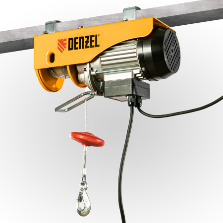 Тельфер электрический DENZEL TF-250, 0.25 т, 540 Вт, высота 12 м, 10 м/мин