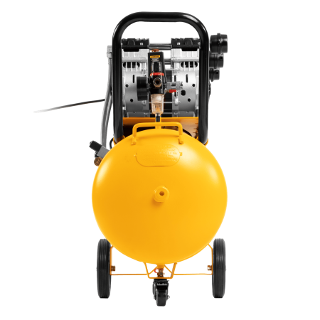 Компрессор безмасляный, малошумный DENZEL DLS 2250/100, 2250 Вт, 3x750, 100 л, 410 л/мин блок управления/ Denzel