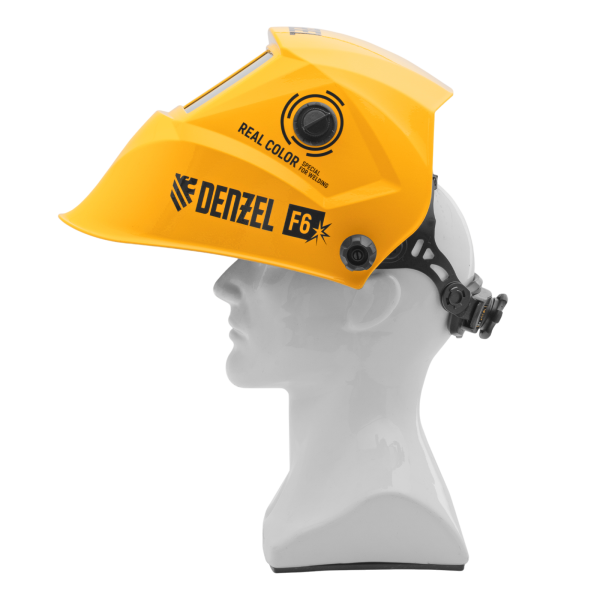 Щиток защитный лицевой DENZEL (маска сварщика) F6, см. окно 93х43, Real Color, DIN4/5-8/9-13 Щиток защитный лицевой DENZEL (маска сварщика) F6, см. окно 93х43, Real Color, DIN4/5-8/9-13