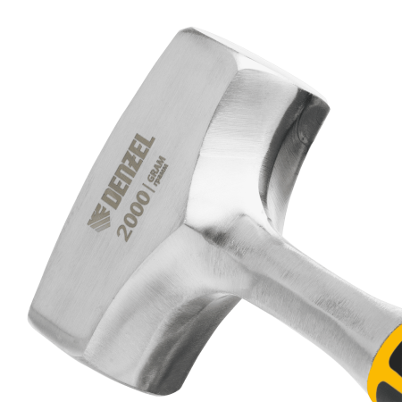 Кувалда DENZEL 2 кг, цельнометаллическая, двухкомпонентная рукоятка