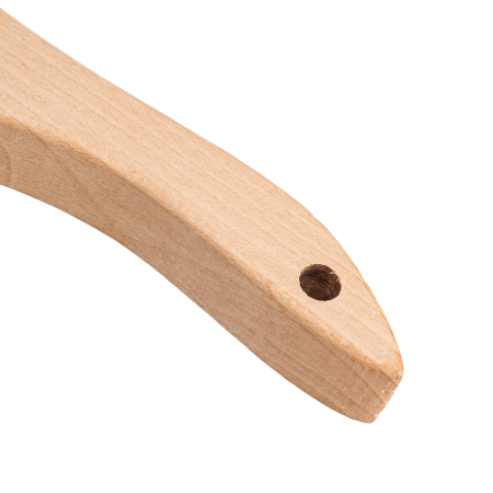 Щетка зачистная 4-х рядная DENZEL, прямая проволока из нержавеющей стали с деревянной ручкой, EFP