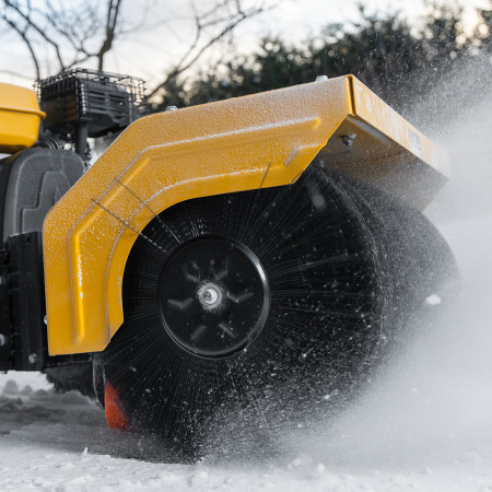 Снегоуборщик гибридный с функц. подметания DENZEL SWB-600, 212 сс, руч. старт, 2 насадки