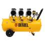Компрессор безмасляный, малошумный DENZEL DLS 1800/100,1800 Вт, 3x600, 100 л, 345 л/мин
