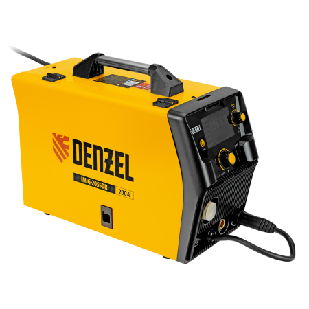 Аппарат инвертор DENZEL. полуавтомат. cварки IMIG-205SDR, 200 А, ПВ 60%, катушка 5 кг