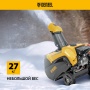 Снегоуборщик бензиновый DENZEL SB 460 E, 99cc, эл.старт, шнек SnowCrusher