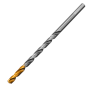 Сверло спиральное по металлу DENZEL 6 х 139 мм, Р6М5, Golden Tip, удлиненное