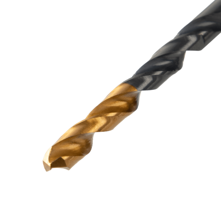 Сверло по металлу DENZEL 4,5 мм, HSS-Tin, Golden Tip, 10 шт.