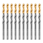 Сверло по металлу DENZEL 4,5 мм, HSS-Tin, Golden Tip, 10 шт.