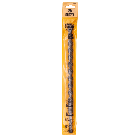Бур по бетону DENZEL 705039, 16 x 310 мм, двойная спираль, три пылеотводящие кромки