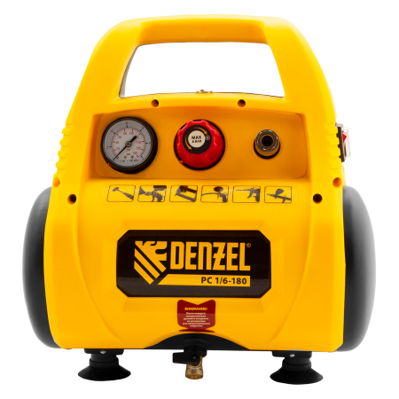 Компрессор воздушный DENZEL РС 1/6-180, 1.1 кВт, 180 л/мин, 6 л