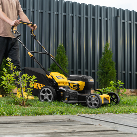 Газонокосилка аккумуляторная бесщет. DENZEL DLM-460, 460 мм, травосб. 65 л., Li-Ion, 40 В