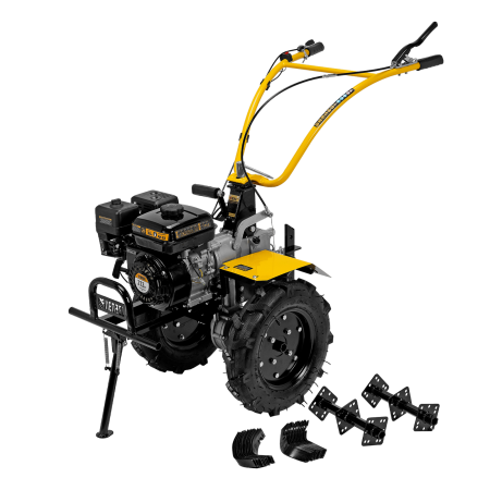 Мотоблок DENZEL DPT-370X, 7 л.с, дисковое сцепление,  фрез 3 x 4, ВОМ, передачи 3В/1Н