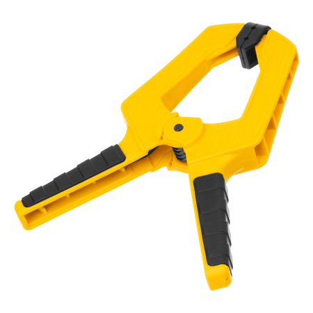 Струбцина клещеобразная DENZEL усиленная 100 х 80 мм, двухкомпонентные рукоятки