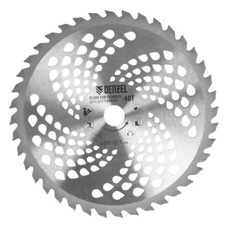 Триммер бензиновый DENZEL DT-43E, 43 см3, неразъемная штанга, электростартер, состоит из 2 частей