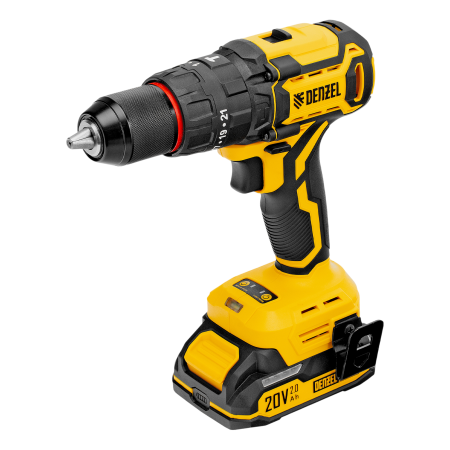 Дрель-шуруповерт аккумуляторная ударная бесщет. DENZEL CIDH-BL-20, Li-Ion, 20 В Дрель-шуруповерт аккумуляторная ударная бесщет. DENZEL CIDH-BL-20, Li-Ion, 20 В
